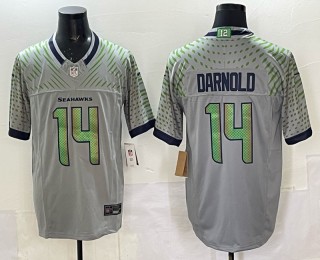 Men's Seattle Seahawks #14 Sam Darnold High-Decibel Zone Nike Rivalries 2025 F.U.S.E. Vapor Limited Jersey