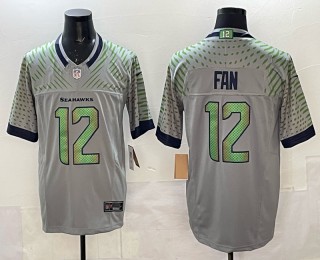 Men's Seattle Seahawks #12 Fan High-Decibel Zone Nike Rivalries 2025 F.U.S.E. Vapor Limited Jersey