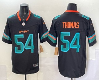 Men's Miami Dolphins #54 Zach Thomas Dark Waters Nike 'Rivalries' 2025 F.U.S.E. Vapor Limited Jersey