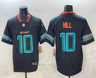 Men's Miami Dolphins #10 Tyreek Hill Dark Waters Nike 'Rivalries' 2025 F.U.S.E. Vapor Limited Jersey