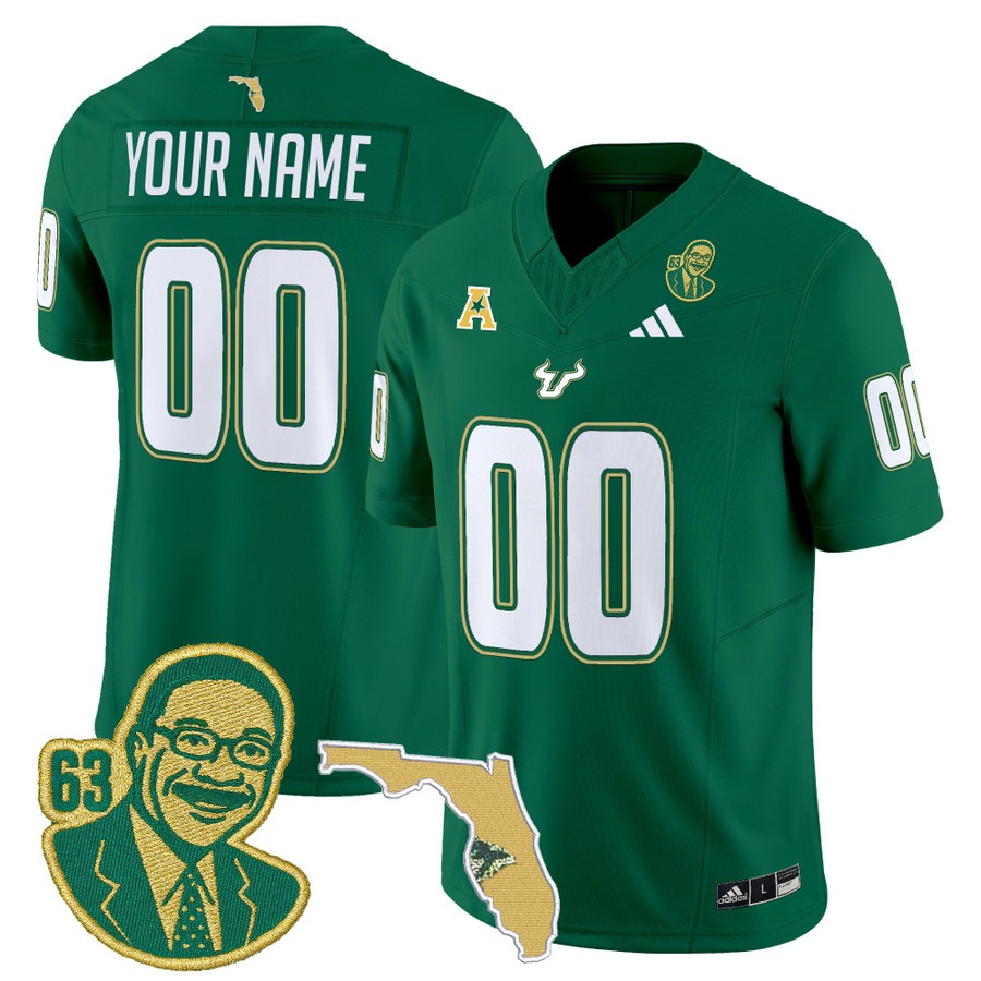 Men's South Florida Bulls Custom 'Lee Roy Selmon Legacy Edition' Vapor F.U.S.E. Limited Stitched Football Jersey - Green