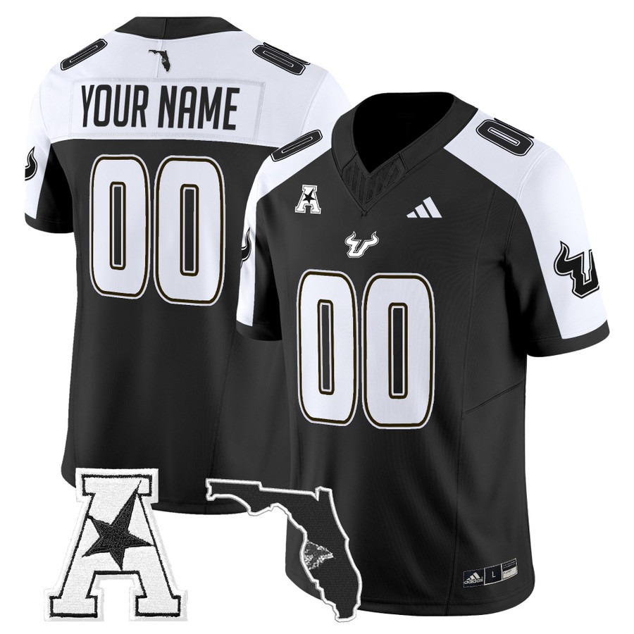 Men's South Florida Bulls Custom Black Alternate 2025 Vapor F.U.S.E. Limited Stitched Football Jersey