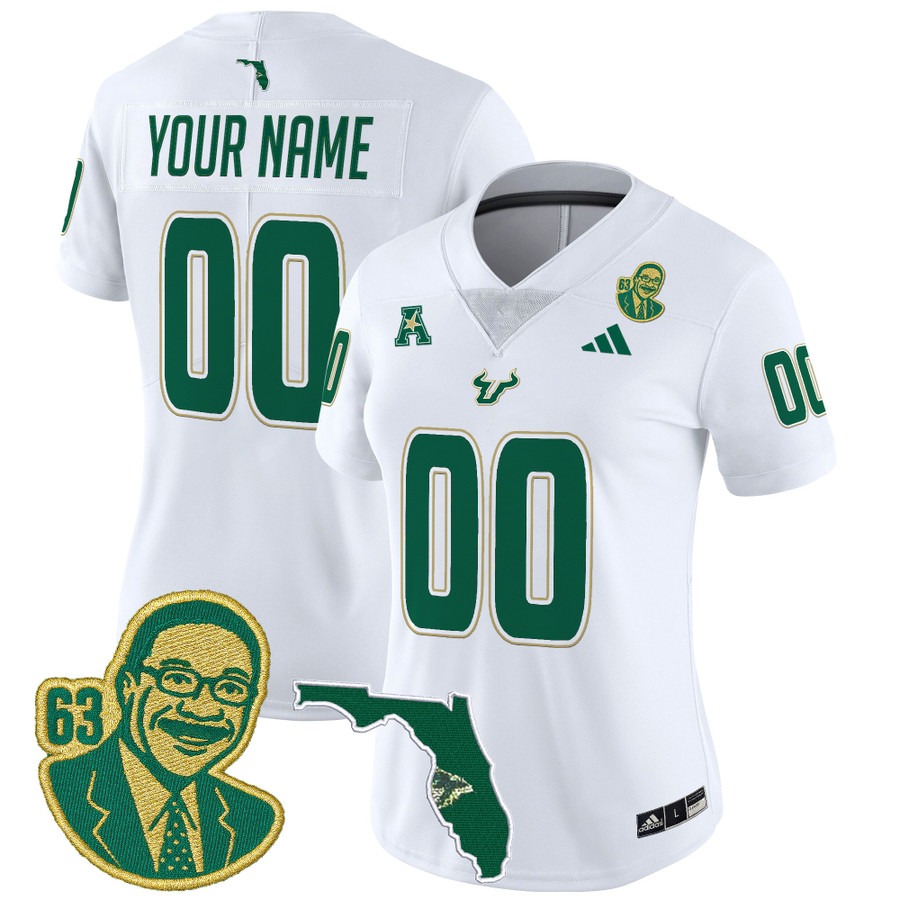 Women's South Florida Bulls Custom 'Lee Roy Selmon Legacy Edition' Vapor Limited Stitched Football Jersey - White