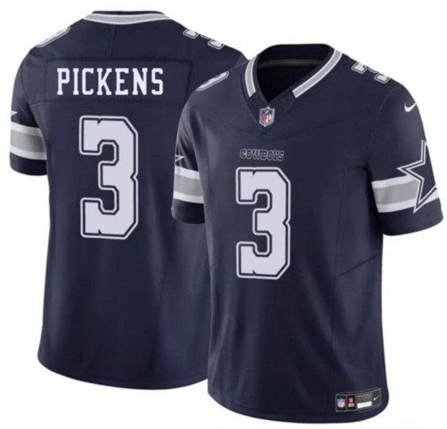 Youth Dallas Cowboys #3 George Pickens Navy F.U.S.E. Limited Stitched Football Jersey Youth Dallas Cowboys #3 George Pickens Navy F.U.S.E. Limited Stitched Football Jersey