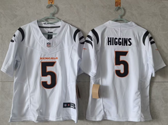Youth Cincinnati Bengals #5 Tee Higgins White 2024 F.U.S.E. Vapor Untouchable Limited Stitched Jersey Youth Cincinnati Bengals #5 Tee Higgins White 2024 F.U.S.E. Vapor Untouchable Limited Stitched Jersey