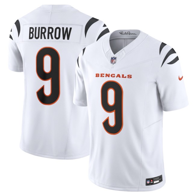 Youth Cincinnati Bengals #9 Joe Burrow White 2024 F.U.S.E. Vapor Untouchable Limited Stitched Jersey Youth Cincinnati Bengals #9 Joe Burrow White 2024 F.U.S.E. Vapor Untouchable Limited Stitched Jersey