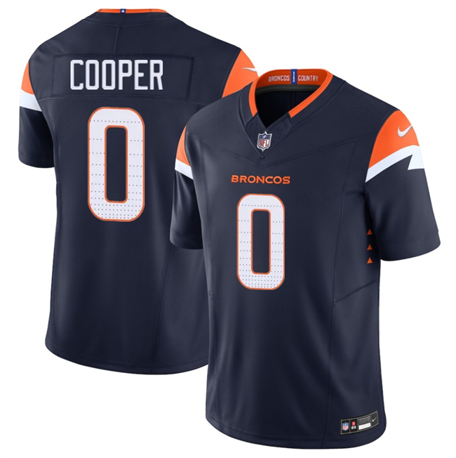 Men's Denver Broncos #0 Jonathon Cooper Navy F.U.S.E. Vapor Limited Stitched Football Jersey Men's Denver Broncos #0 Jonathon Cooper Navy F.U.S.E. Vapor Limited Stitched Football Jersey