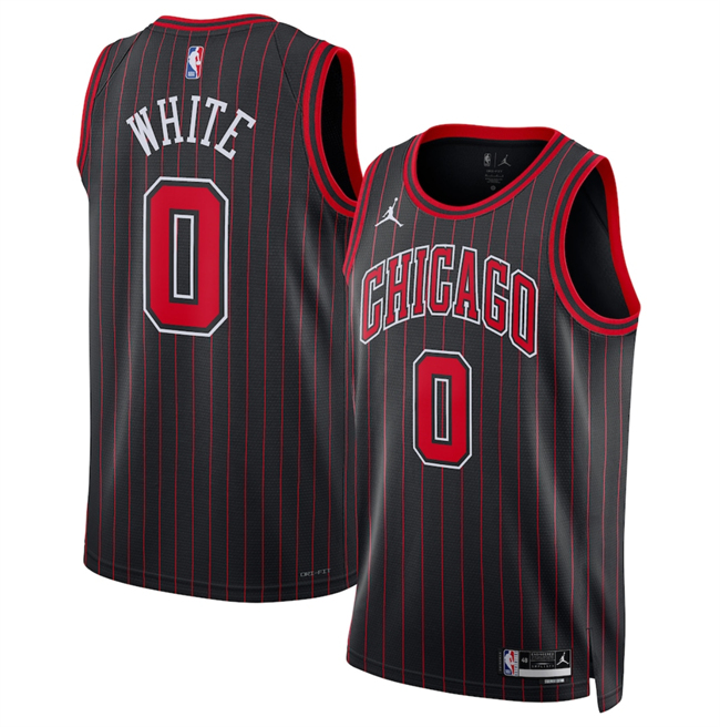 Men's Chicago Bulls #0 Coby White White 2024-25 City Edition Stitched Basketball Jersey Men's Chicago Bulls #0 Coby White White 2024-25 City Edition Stitched Basketball Jersey