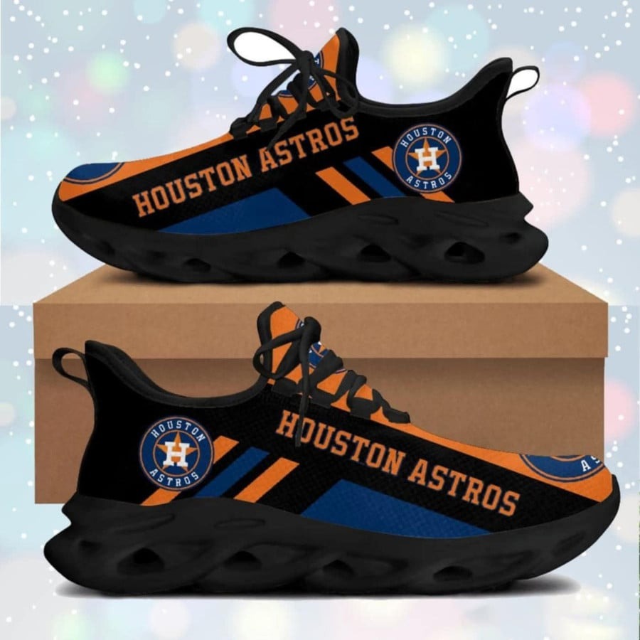 Houston Astros Black 2025 Clunky Sneaker Shoes