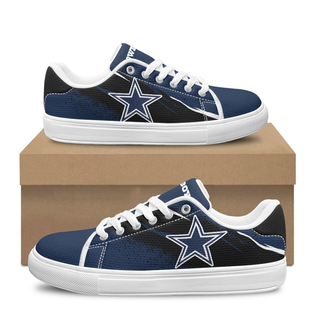 Women's Dallas Cowboys Low Top Casual Sneakers Shoes 001 Women's Dallas Cowboys Low Top Casual Sneakers Shoes 001