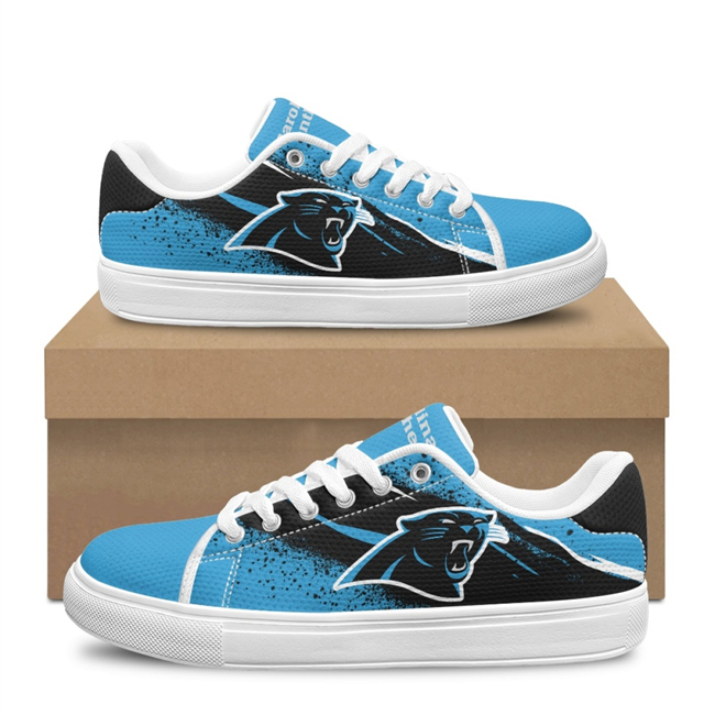 Women's Carolina Panthers Low Top Casual Sneakers Shoes 001 Women's Carolina Panthers Low Top Casual Sneakers Shoes 001