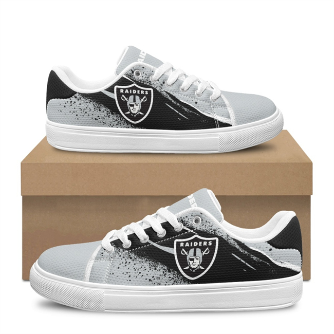 Women's Las Vegas Raiders Low Top Casual Sneakers Shoes 001 Women's Las Vegas Raiders Low Top Casual Sneakers Shoes 001
