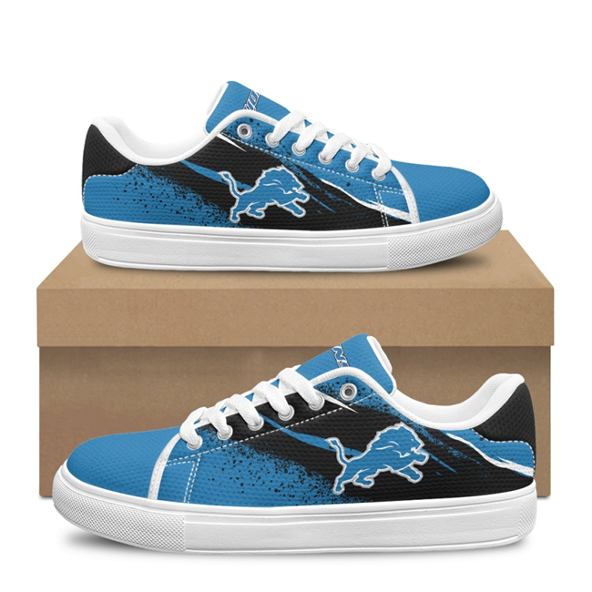 Men's Detroit Lions Low Top Casual Sneakers Shoes 001 Men's Detroit Lions Low Top Casual Sneakers Shoes 001