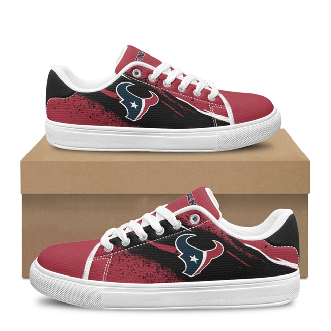 Men's Houston Texans Low Top Casual Sneakers Shoes 001 Men's Houston Texans Low Top Casual Sneakers Shoes 001