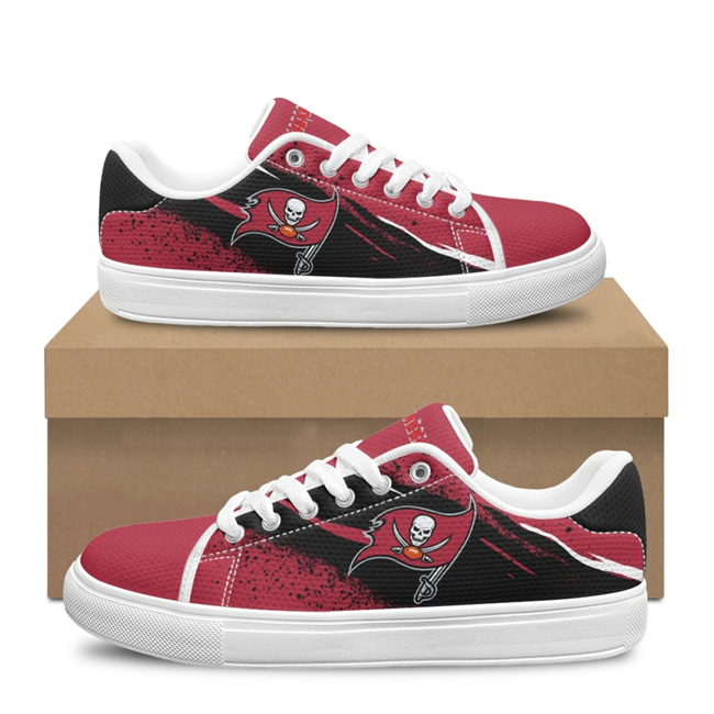 Men's Tampa Bay Buccaneers Low Top Casual Sneakers Shoes 001 Men's Tampa Bay Buccaneers Low Top Casual Sneakers Shoes 001