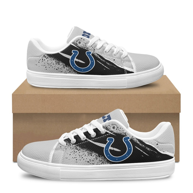 Men's Indianapolis Colts Low Top Casual Sneakers Shoes 001 Men's Indianapolis Colts Low Top Casual Sneakers Shoes 001