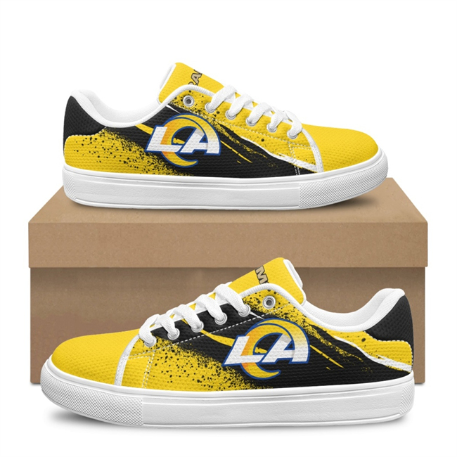 Men's Los Angeles Rams Low Top Casual Sneakers Shoes 001 Men's Los Angeles Rams Low Top Casual Sneakers Shoes 001