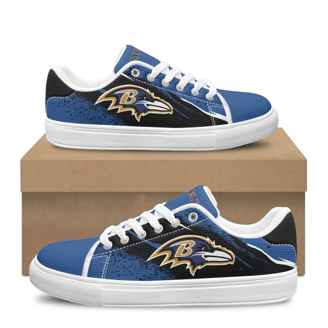 Men's Baltimore Ravens Low Top Casual Sneakers Shoes 001 Men's Baltimore Ravens Low Top Casual Sneakers Shoes 001