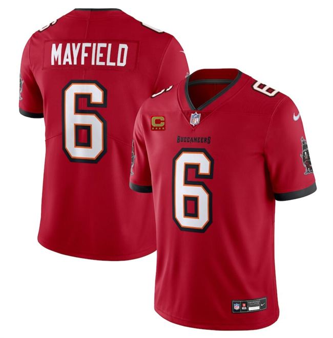 Toddlers Tampa Bay Buccaneers #6 Baker Mayfield Red 2024 With 4-Star C Patch Vapor Untouchable Limited Stitched Jersey Toddlers Tampa Bay Buccaneers #6 Baker Mayfield Red 2024 With 4-Star C Patch Vapor Untouchable Limited Stitched Jersey