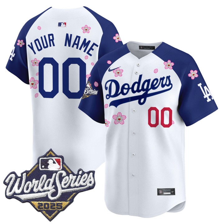 Men's Dodgers Custom Alternate 2025 World Series x Tokyo Series Nike Limited Stitched Jerse Men's Dodgers Custom Alternate 2025 World Series x Tokyo Series Nike Limited Stitched Jerse
