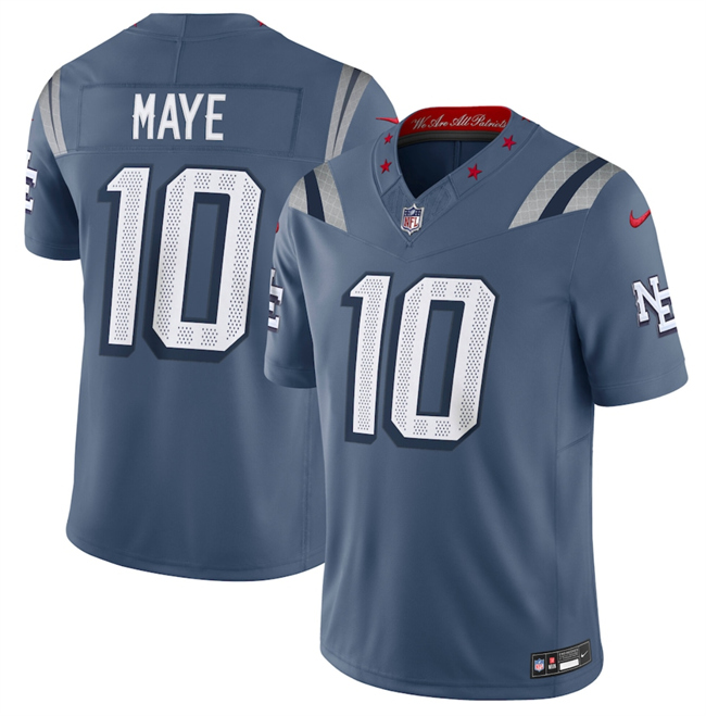 Youth New England Patriots #10 Drake Maye Navy 2025 “Rivalries” F.U.S.E Vapor Limited Stitched Football Jersey
