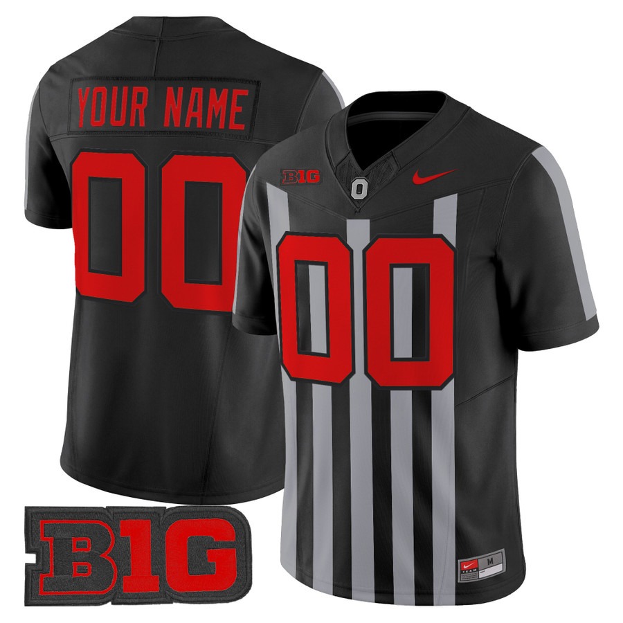 Men's Ohio State Buckeyes Custom Black Throwback F.U.S.E. Vapor Limited Stitched Football Jersey
