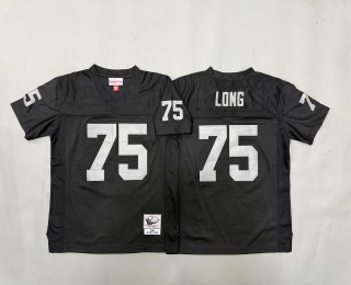 Youth Las Vegas Raiders #75 Howie Long Black Throwback 1987 Stitched Jersey