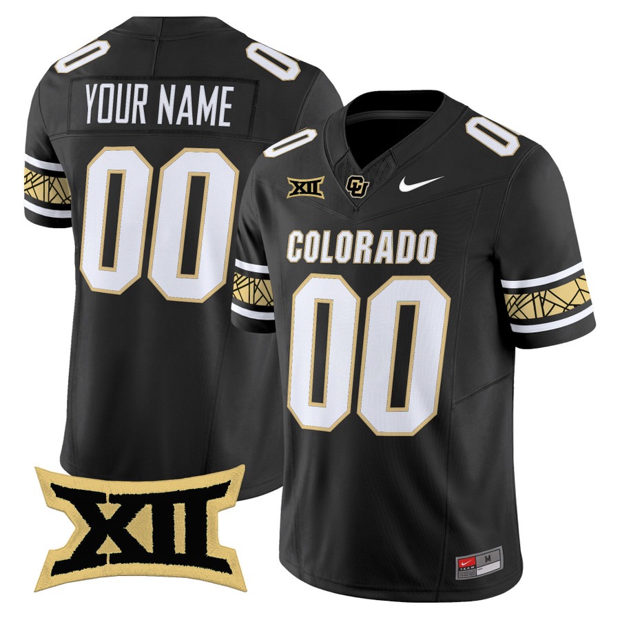 Men's Colorado Buffaloes Custom Black 2025 Nike F.U.S.E. Vapor Limited V2 Stitched Football Jersey Men's Colorado Buffaloes Custom Black 2025 Nike F.U.S.E. Vapor Limited V2 Stitched Football Jersey