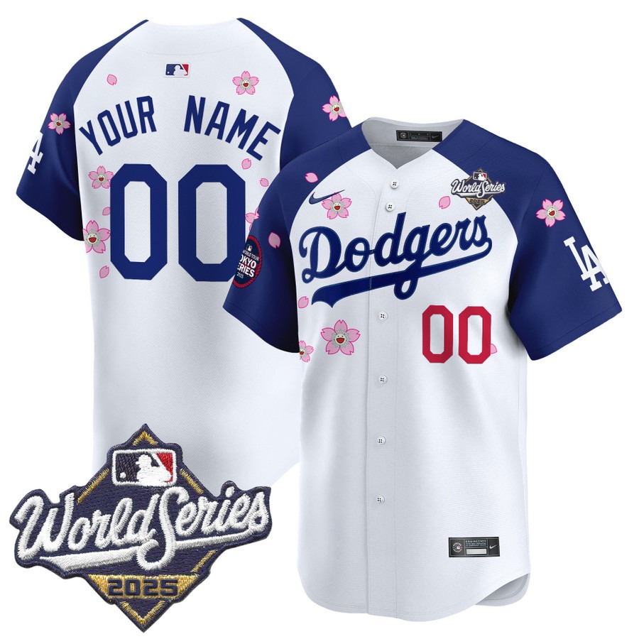 Men's LA Dodgers Custom 2025 World Series x Tokyo Series Vapor Premier Limited V2 Stitched
Baseball Jersey - Alternate
