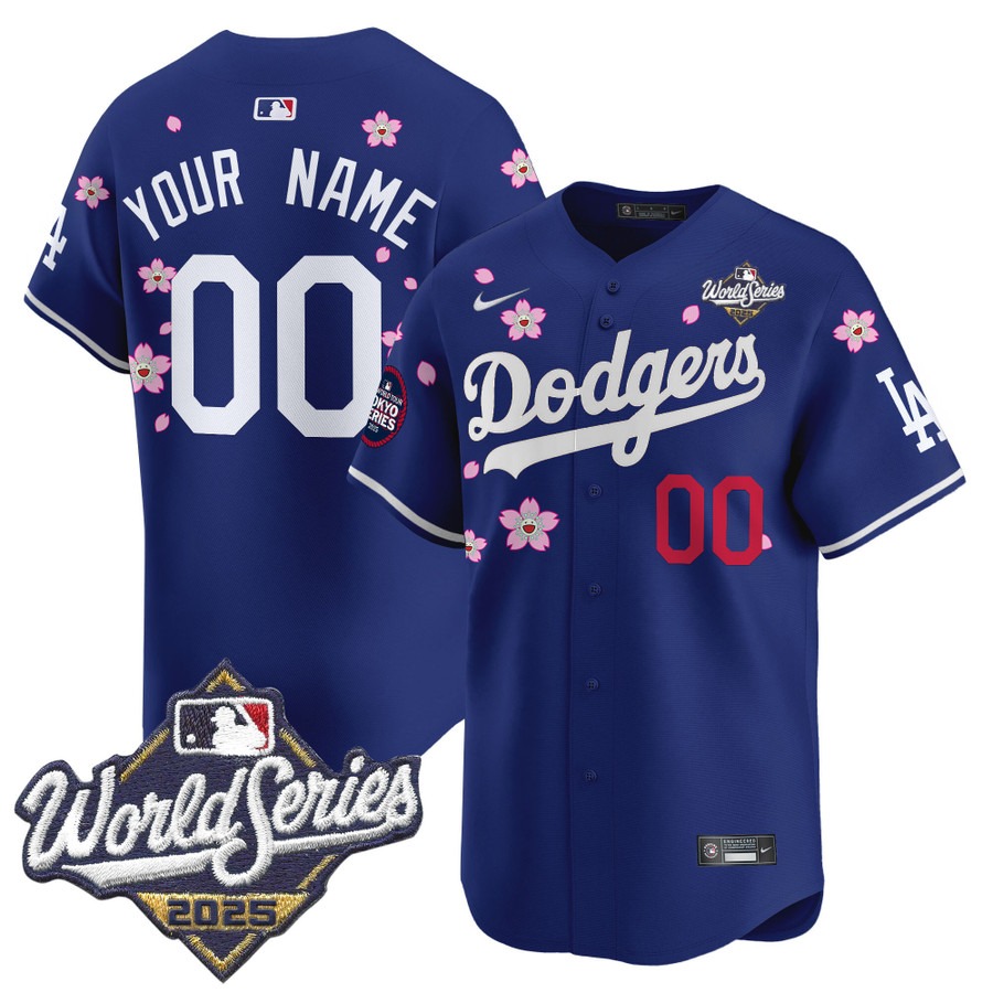 Men's LA Dodgers Custom 2025 World Series x Tokyo Series Vapor Premier Limited V2 Stitched
Baseball Jersey - Royal