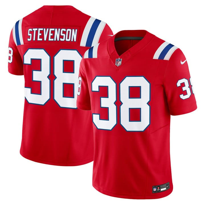 Men's New England Patriots #38 Rhamondre Stevenson Red F.U.S.E. 2025 Vapor Limited Stitched Jersey