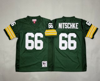 Youth Green Bay Packers #66 Ray Nitschke Green 1969 Throwback Stitched Jersey Green