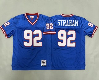 Youth New York Giants #92 Michael Strahan Royal 1993 Throwback Stitched Jersey