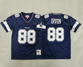 Youth Dallas Cowboys #88 Michael Irvin Navy 1996 Throwback Stitched Jersey