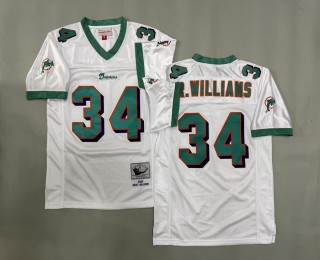 Men's Miami Dolphins #34 Ricky Williams White 2002