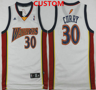Men's Golden state warriors Custom rookie white swingman jersey