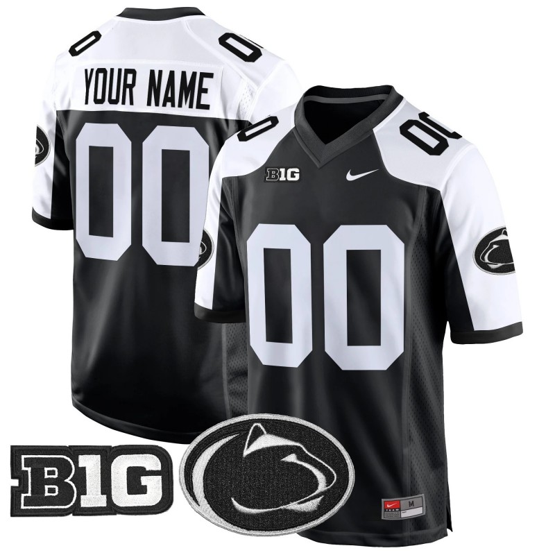 Nike Penn State Nittany Lions 2024 Game Custom Stitched Football Jersey Black Alternate