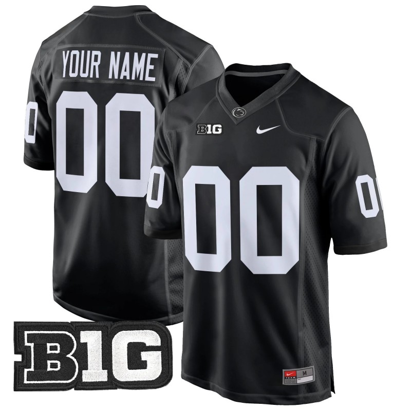 Nike Penn State Nittany Lions 2024 Game Custom Stitched Football Jersey Black