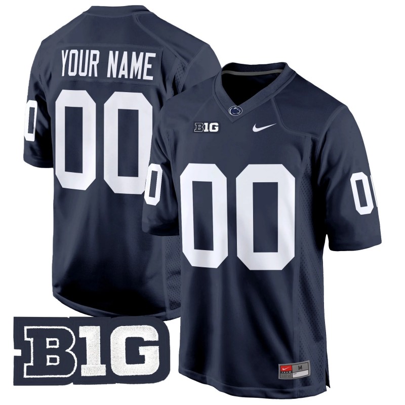 Nike Penn State Nittany Lions 2024 Game Custom Stitched Football Jersey Navy