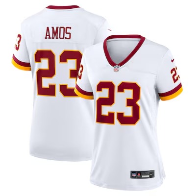 Women's Washington Commanders #23 Trey Amos White Game Super Bowl Era Stitched Jersey