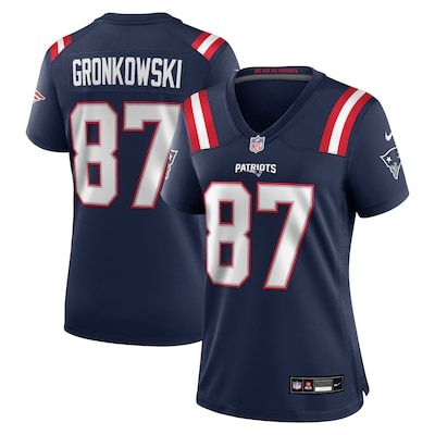 Women's New England Patriots #87 Rob Gronkowski Nike Navy Team Retired Player Limited Stitched Jersey