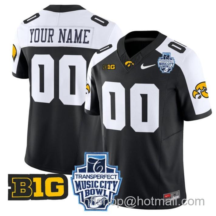 Nike Iowa Hawkeyes 2024 Music City Bowl Patch FUSE Limited Football Stitched Custom Jersey Alternate