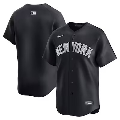 Men's New York Yankees Blank Navy Alternate 2025 Nike Limited Stitched Jersey
