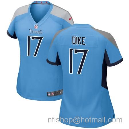 Women's Tennessee Titans #17 Chimere Dike Light Blue Alternate Stitched Vapor Untouchable Limited Jersey
