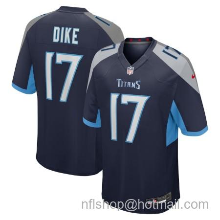 Men's Tennessee Titans #17 Chimere Dike Navy Team Stitched Vapor Untouchable Limited Jersey