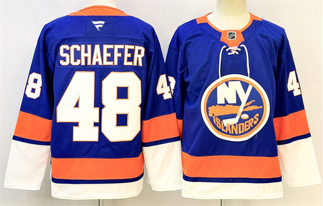 Youth New York Islanders #48 Matthew Schaefer Royal 2024-25 Home Stitched Hockey Jersey