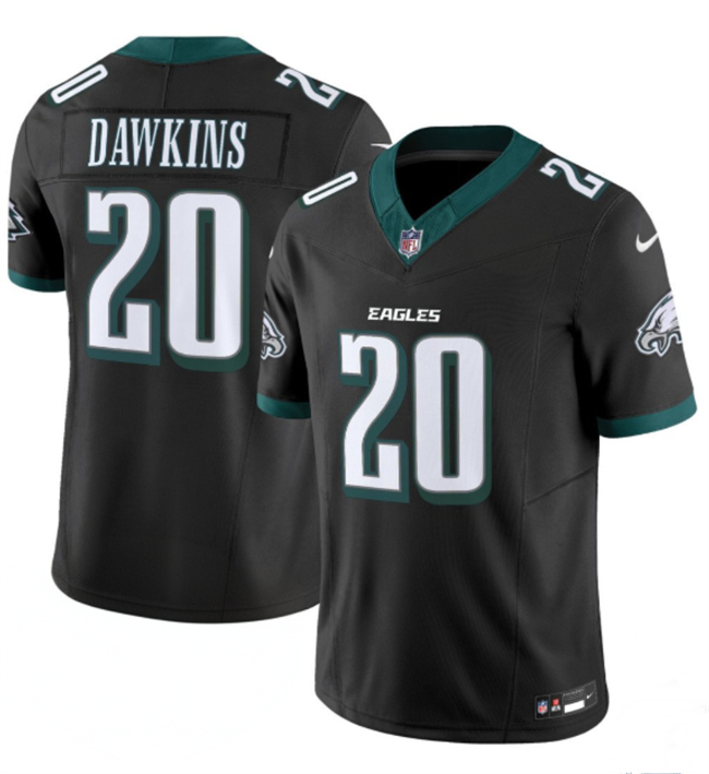 Men's Philadelphia Eagles #20 Brian Dawkins Black 2024 New F.U.S.E. Vapor Untouchable Limited Stitched Football Jersey