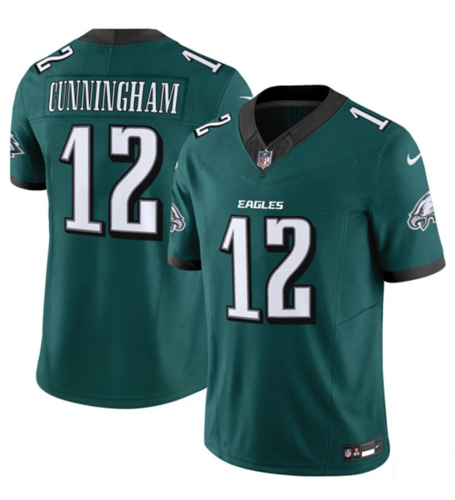 Men's Philadelphia Eagles #12 Randall Cunningham Green 2024 New F.U.S.E. Vapor Untouchable Limited Stitched Football Jersey