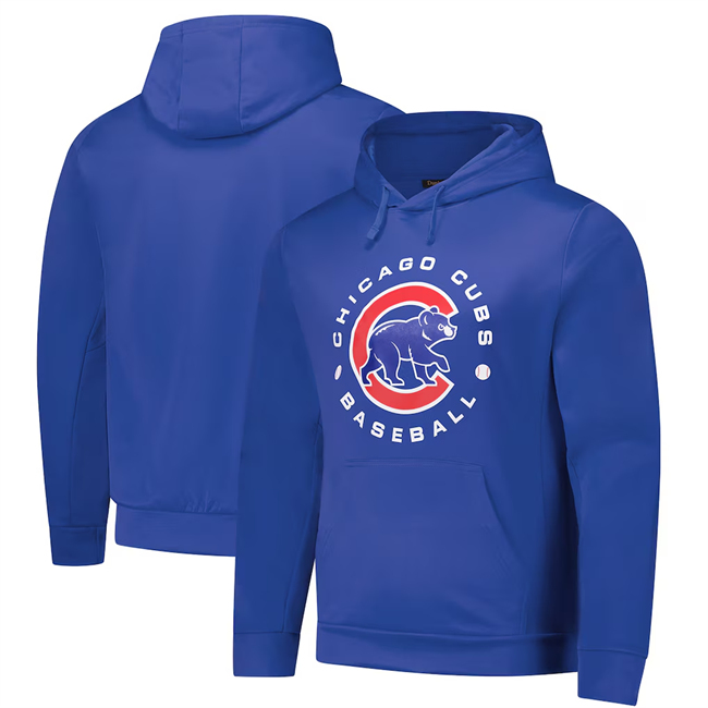 Men's Chicago Cubs Blue Dunbrooke Champion Pullover Hoodie