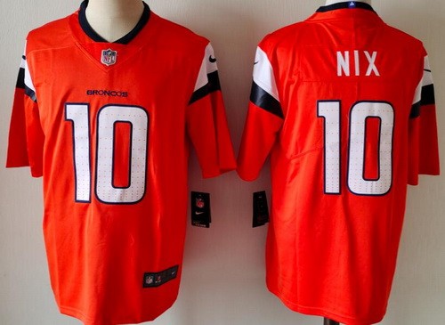 Youth Denver Broncos #10 Bo Nix Limited Orange Vapor Jersey